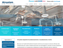 Tablet Screenshot of airsystemimpianti.com